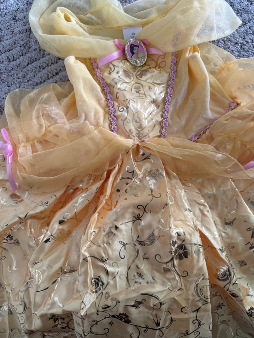 Disney Yellow and Pink Princess Costume Dress - Picture 9 of 9